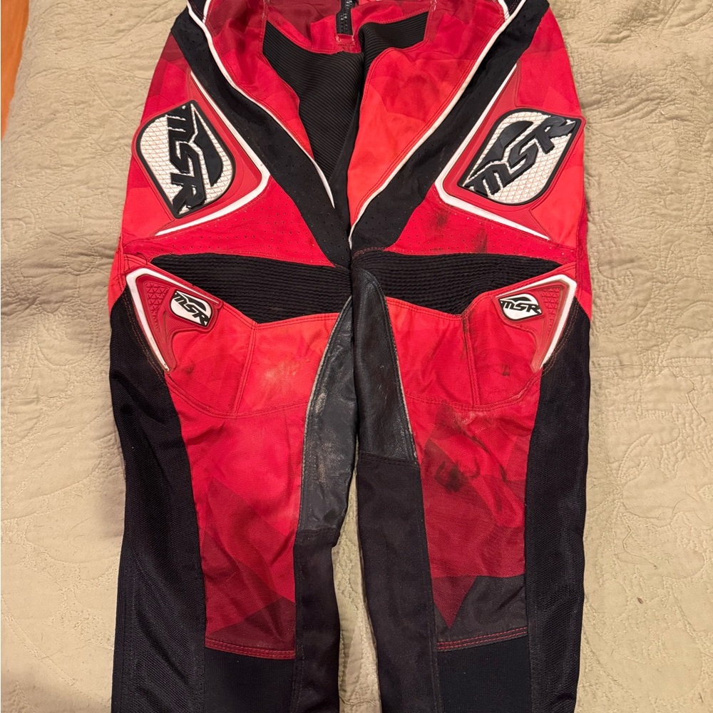 MSR Red and Black motorcrossRacing Pants